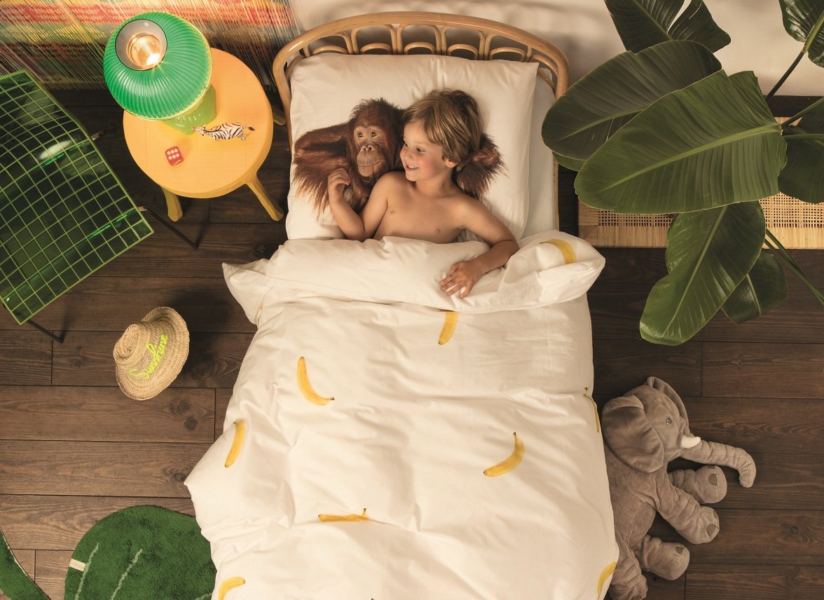 Snurk dekbedovertrek Banana Monkey