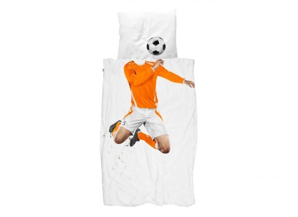 Snurk dekbedovertrek Soccer Champ oranje