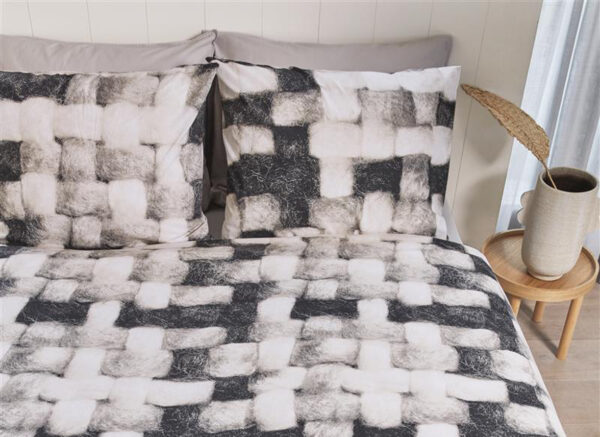 Ariadne dekbedovertrek Comfort black white
