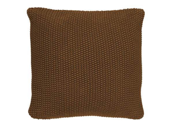 Marc 'O Polo sierkussen Nordic knit toffee brown 50x50