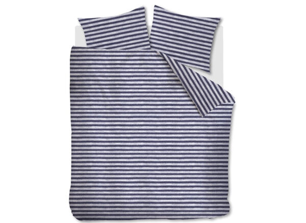 Ariadne at Home dekbedovertrek Knit Stripes blauw