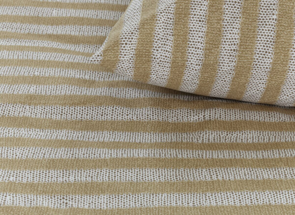 Ariadne at Home dekbedovertrek Knit Stripes naturel