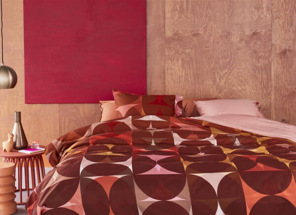 Beddinghouse Dutch Design dekbedovertrek Redwood red