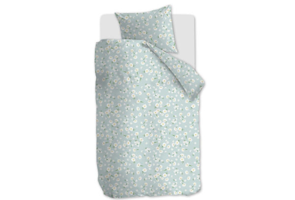 Ariadne at Home dekbedovertrek Daisies blue green
