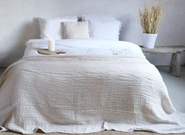 Passion for Linen plaid Tessa natural