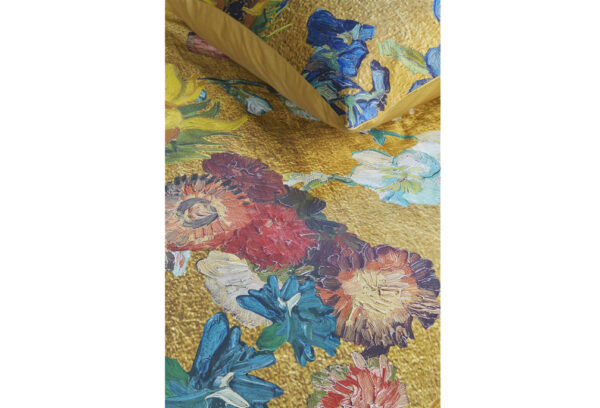Beddinghouse x Van Gogh Museum dekbedovertrek Partout des Fleurs gold