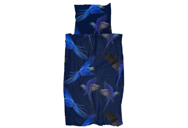 Snurk dekbedovertrek Blue Parrot