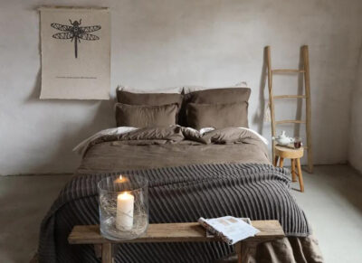 Passion for Linnen dekbedovertrek Remy dark brown